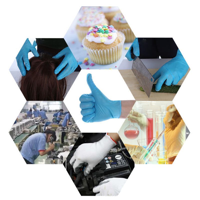 100 Pcs Disposable Home Cleaning Washing Work Safety PVC Gloves