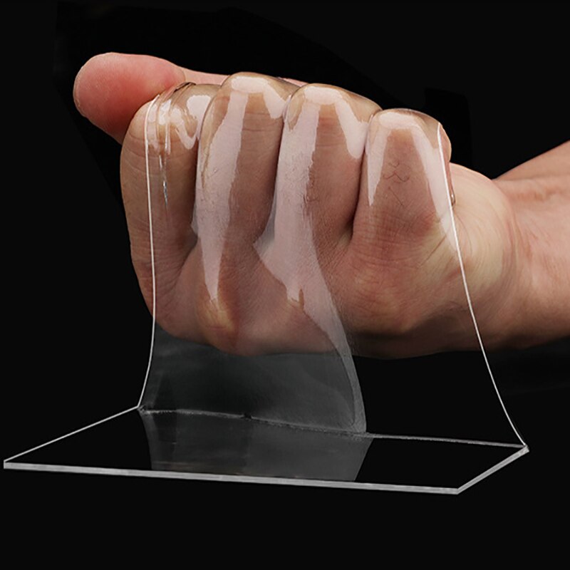 1/2/3/5m genanvendelige dobbeltklæbende tape gennemsigtige sporløse nano tape lim vandtæt tape til badeværelse køkken kontor