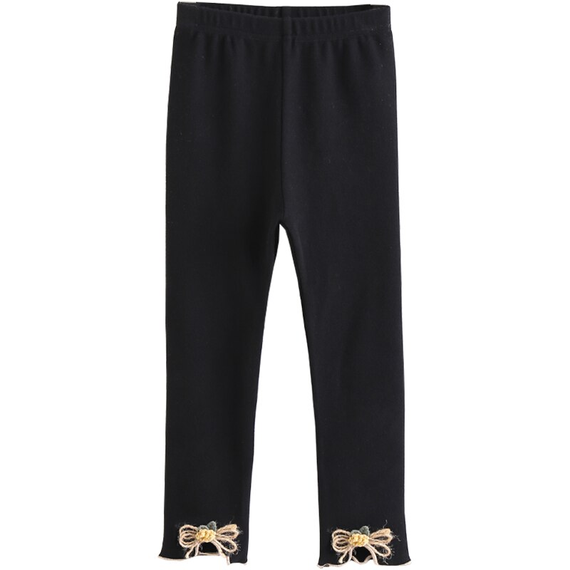 Leggings autunnali per ragazze primavera pantaloni per bambini con fiocco carino gonna per bambini pantaloni coordinati bambini collant neri capispalla abiti
