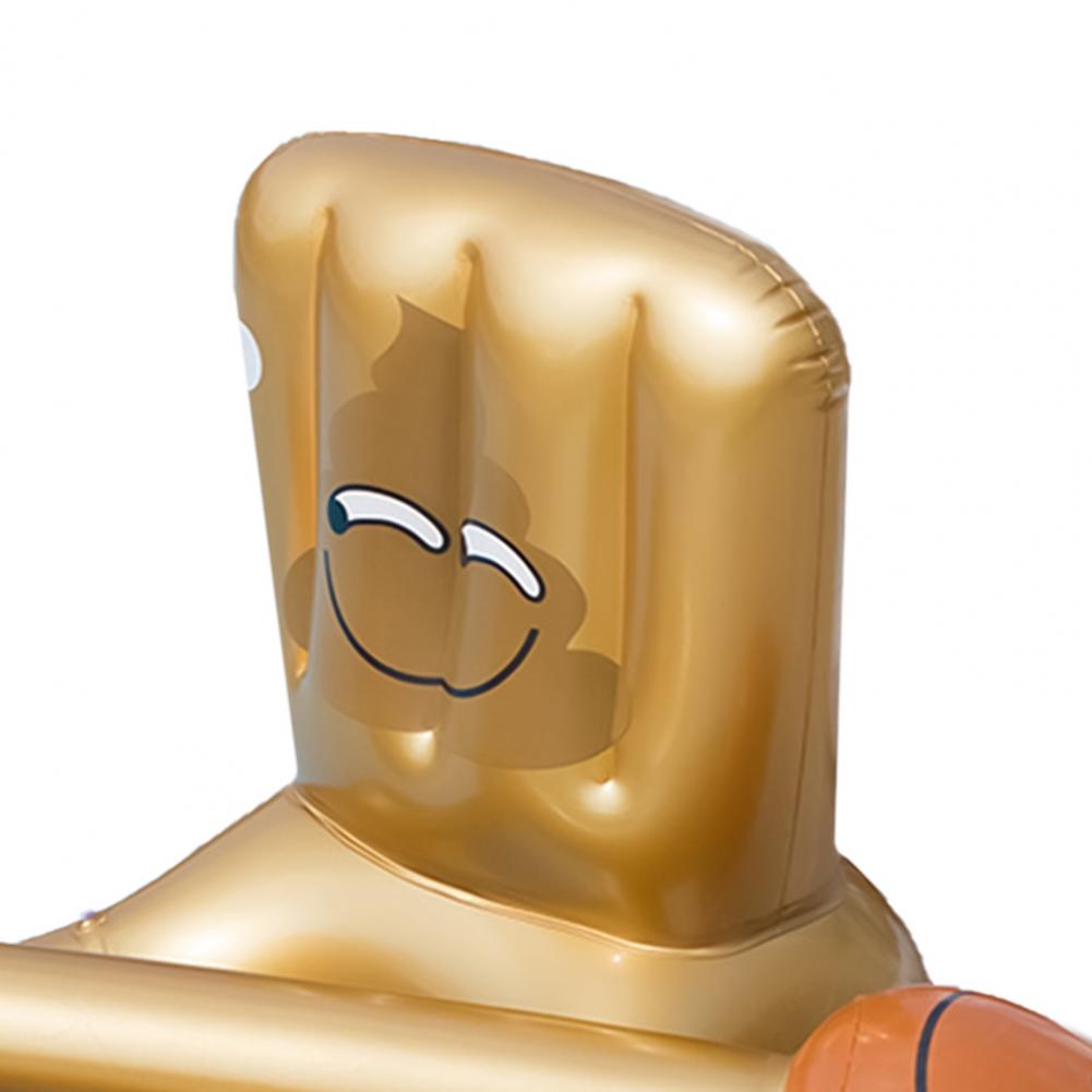 Inflatable Float Lightweight	Safety Toilet Shaped Attractive PVC Stable Water Sports Lounger Chair Mat for Adults