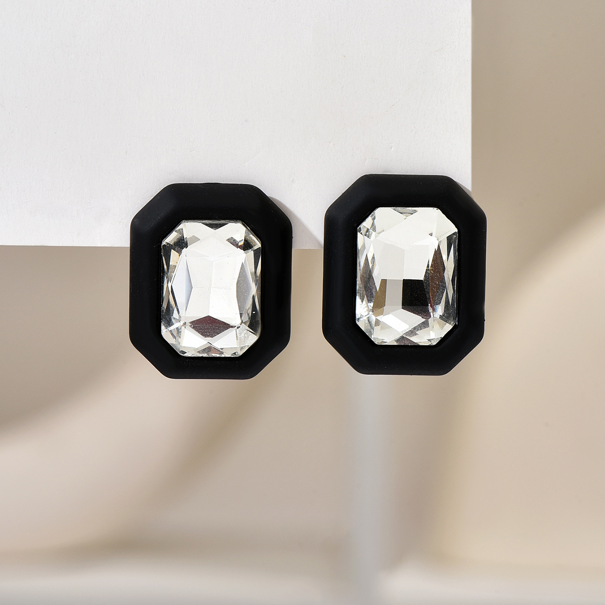 Strass oorbellen voor vrouwen vierkante oorknopjes pendientes 2023 trend geometrische kantoor feestcadeau mode-sieraden