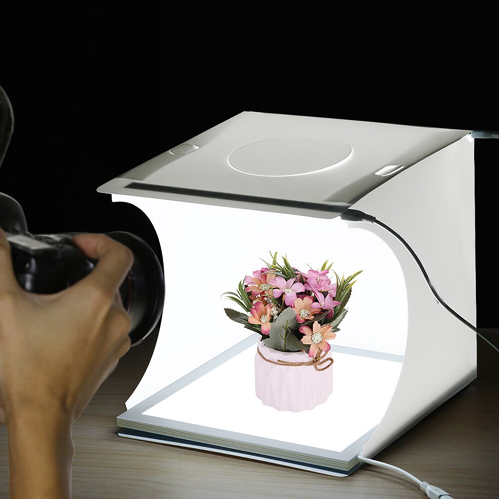20 cm pehmeää laatikkoa taustapaneeli pad valokuvastudio varjoton valo ei välkkymistä ammuntateltta led-valokuvaus erittäin kirkas