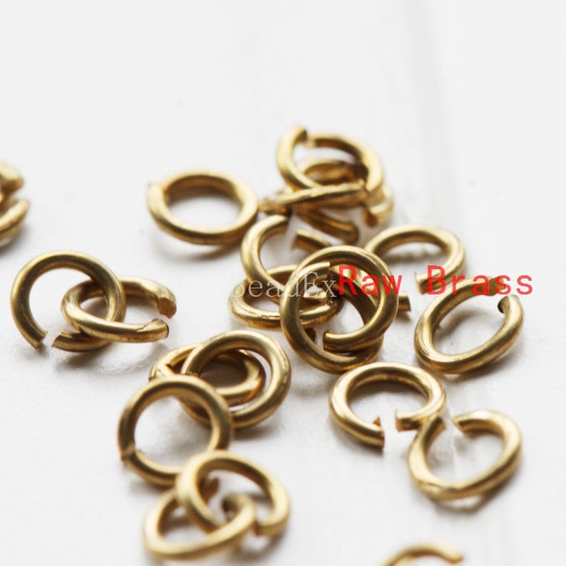 Solid Brass Jump Rings-4mm (21 Gauge) (327C)