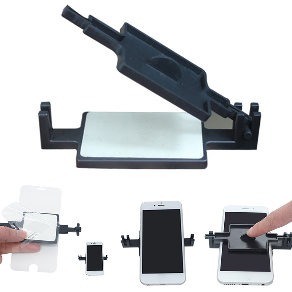 Gehärtetes glas für die installation von iphone-smartphone-schutzfolien, universelles klebewerkzeug 3.54 " einfache bildschirm-diy-anleitung