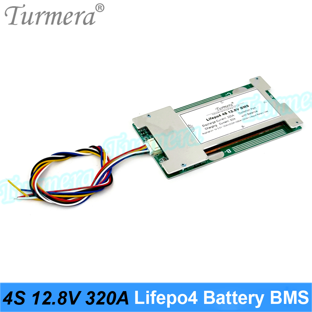 Turmera 4S 12.8V 200A 280A 320A Balance Lifepo4 Battery BMS Protect Board Use in 3.2V 100Ah 200Ah 280Ah 320Ah Lifepo4 Batteries: Gold