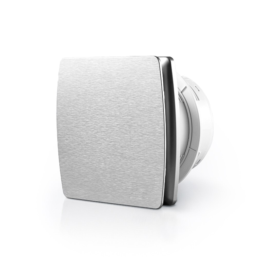 Bathroom Exhaust Fan 18W Toilet Kitchen Waterproof Blower Ventilator Wall Replacement Plastic Extractor for Hotel Silver: Silver
