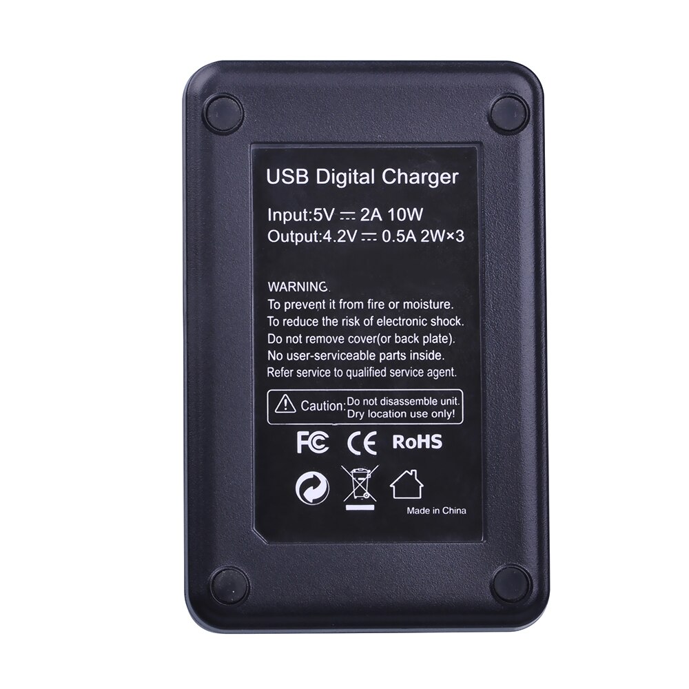 4Pcs SJ4000 PG1050 Battery Bateria + LED 3Slots USB Charger for SJCAM SJ4000 SJ5000 EKEN M10 4K H8 H9 GIT-LB101 GIT PG900