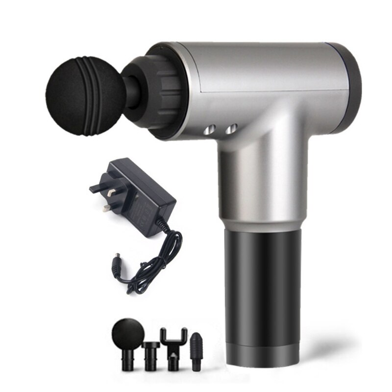 6-Speed Handheld Massage with 4 Heads for Muscle Pain Tension: S-UK