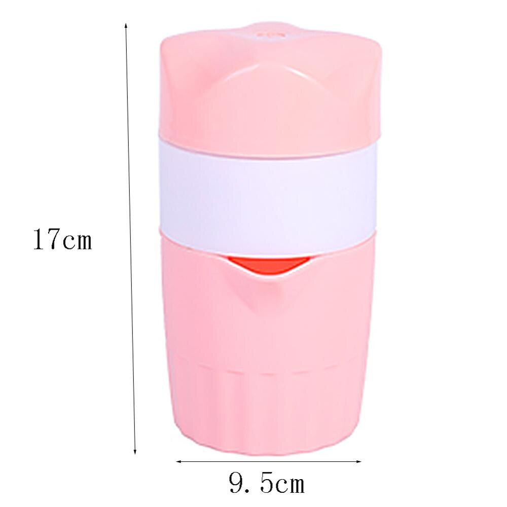 Portable 300ml Citrus Juicer for Orange Lemon Fruit Squeezer Original Juice for Children Juicer Blender: Pink