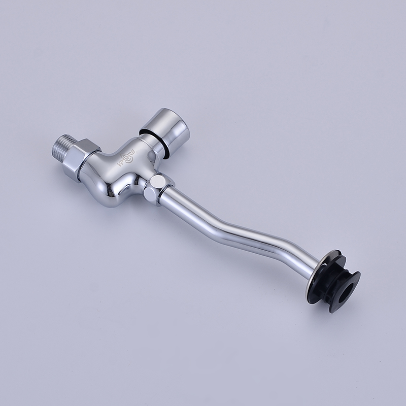 Plumbing Hardware Brass Wall Mounted Urinal Valve Hand-Type Urinal Flush Valve Delay Valve Toilet Flush Valve