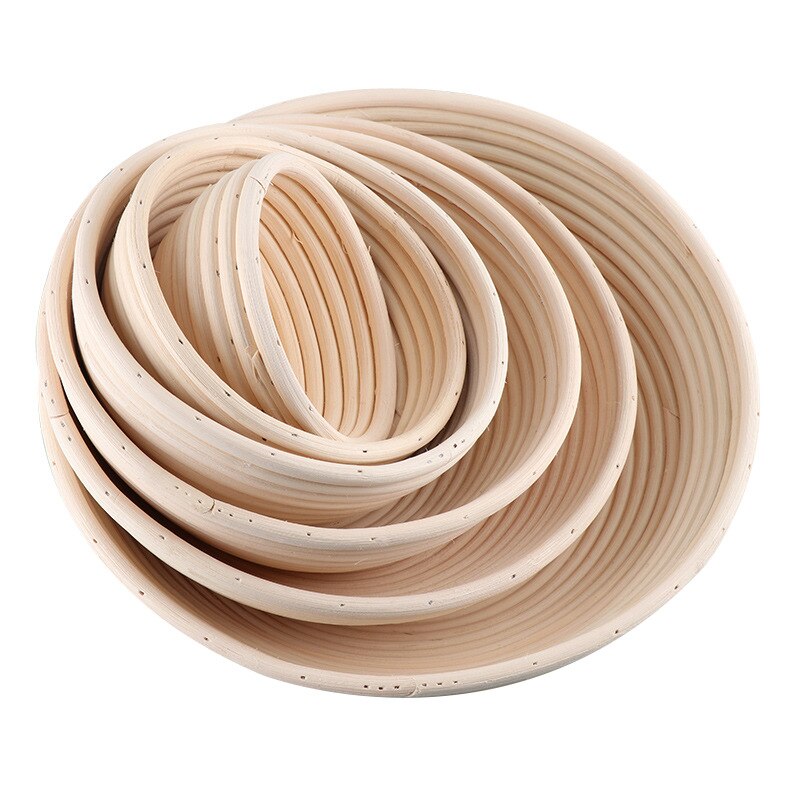 UPORS Natural Bread Proofing Basket Rattan Oval Wicker Sourdough Dough Fermentation Banneton Bread Basket