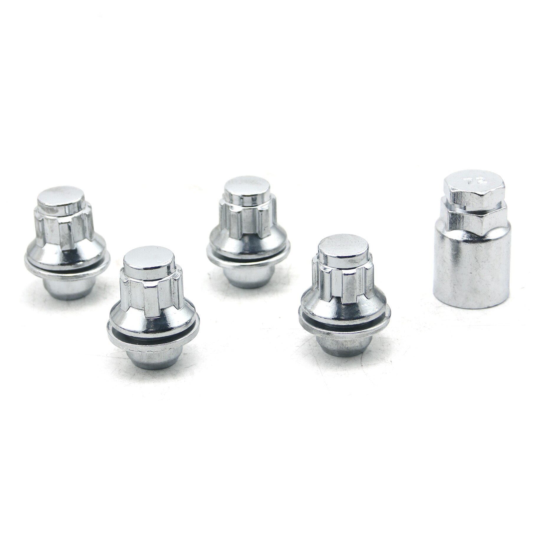 Car Chrome Anti-theft Wheel Screw Bolt Lock Nut Key Adapter fit for Toyota COROLLA RAV4 YARIS CAMRY PRIUS HIGHLANDER ECHO