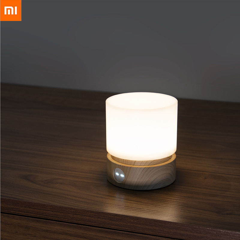 Xiaomi HBK Zylindrische Lampe USB Nachtlampe Nachttischlampe Schreibtisch LED Schreibtischlampe Versprechen berühren LED Atmung Atmosphäbetreffend Lampe