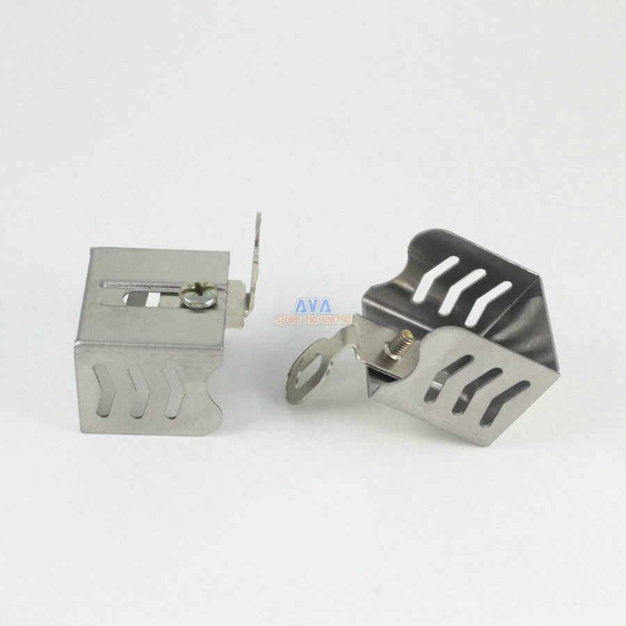 10 Pieces Stainess Steel Curtain Track End Caps Curtain Track End Stops 30x28x26mm