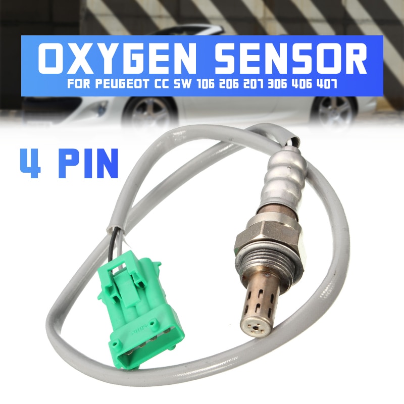 4 Pin Oxygen O2 Lambda Probe Oxygen Sensor For Peugeot CC SW 106 206 207 306 406 407 96368765