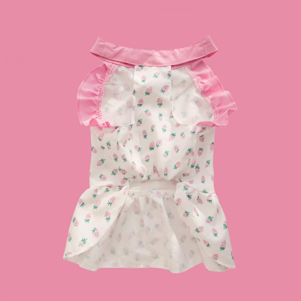 Beautiful Dog Dress Ruffles Type Delicate Stitching Attractive Cute Female Dog Princess Dress