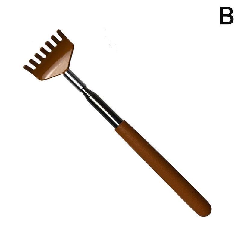 Telescopic Back Scratcher DON'T Ask For Help Scratching Stick Bear Claw Scratching Rake Steel Tickling Massage Tool: B