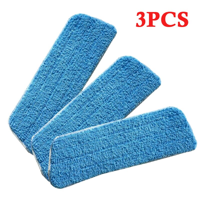 Super Microfiber Flat Mop Head Refill Floor Cleaning Pads Absorbent Cloth UK: Blue