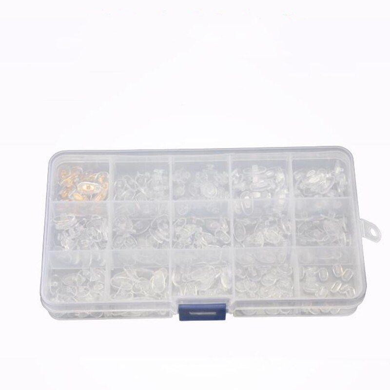 Zxtree 300 stuks/doos brillen neuspads etui pvc transparant praktische brillen zonnebril accessoires reparatie gereedschap set 150 paar zns 33