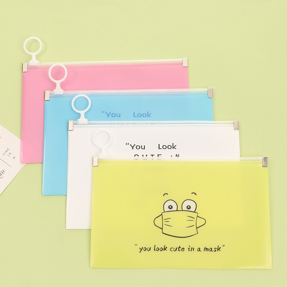 1PC Portable Transparent Anti-dust Mask Storage Bag Dustproof Pollution-Free Face Masks Container Plastic Mask Cover Bag