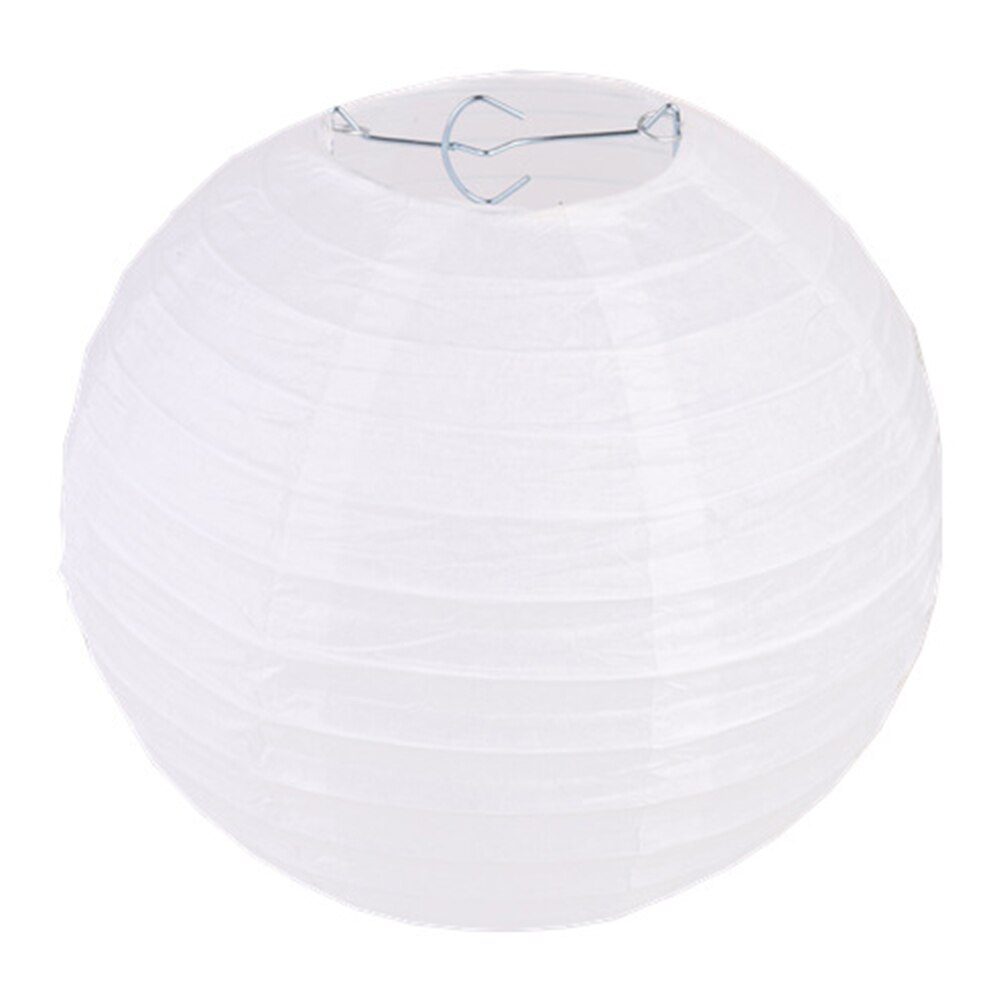 White Color Chinese Paper Lanterns Outdoor Wedding Birthday Party DIY Lamp Light Shell Supplies Paper Ball: 12inch 1pc