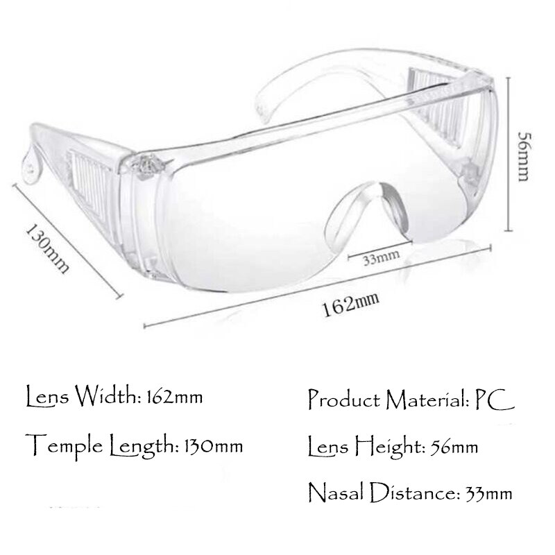 Hd transparante veiligheidsbril beschermende veiligheidsbril werkbril oogbeschermingsbrillen anti-schokbrillen