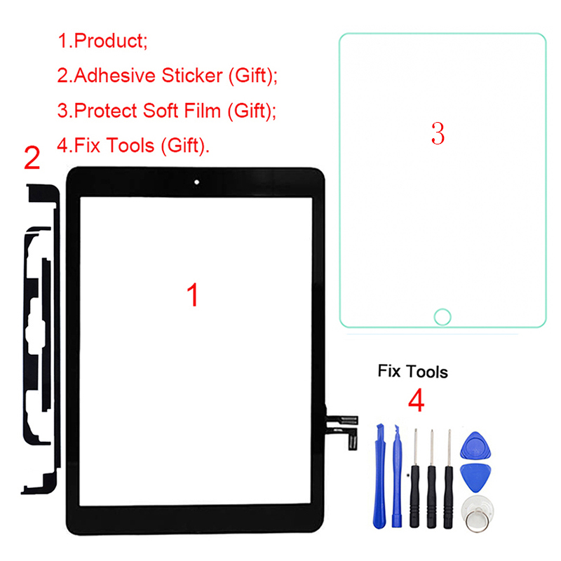 1Pcs Brand Met Home Button Sleutel Voor Ipad Air A1474 A1475 A1476 Touch Screen Digitizer Voorpaneel vervanging