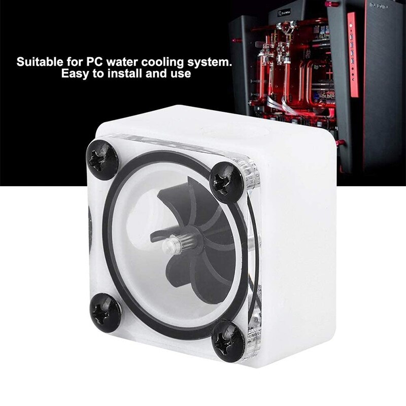 Indicateur Durable de débitmètre d'eau de turbine de refroidissement par eau de vitesse de rotation du fil G1/4, pour le système de refroidissement par eau de PC (3 manières)
