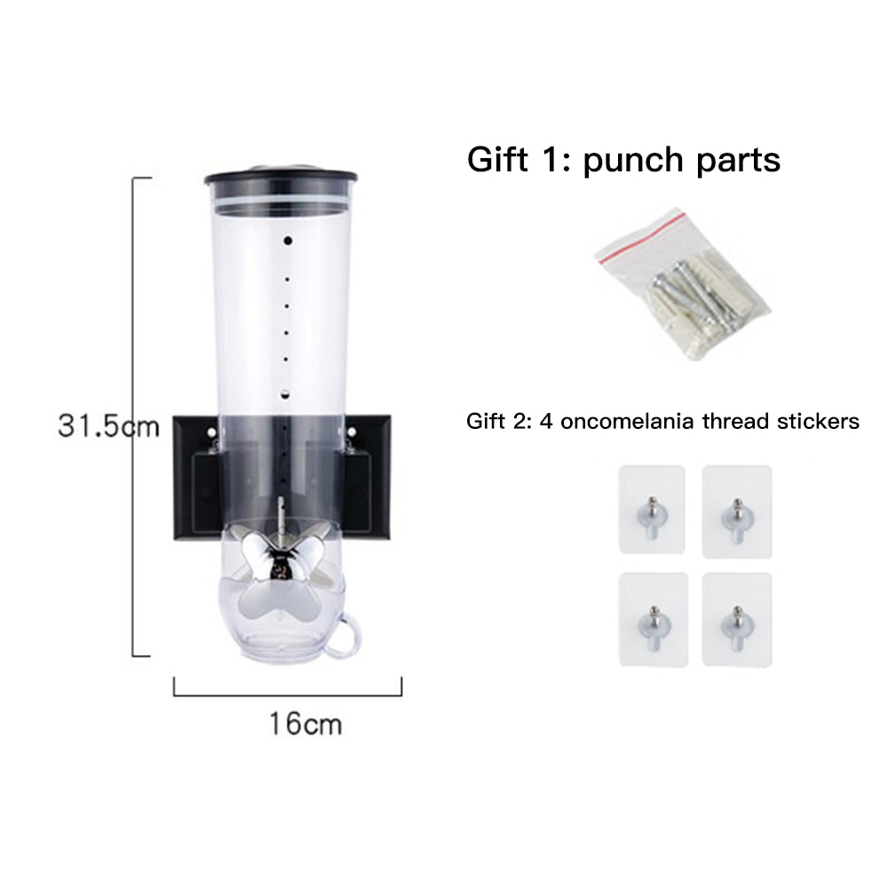 Creatieve Granen Dispenser Fles Tank Keuken Opbergdoos Graan Droog Voedsel Graan Kan Container Snack Moer Snoep Vat thuis 1 pc