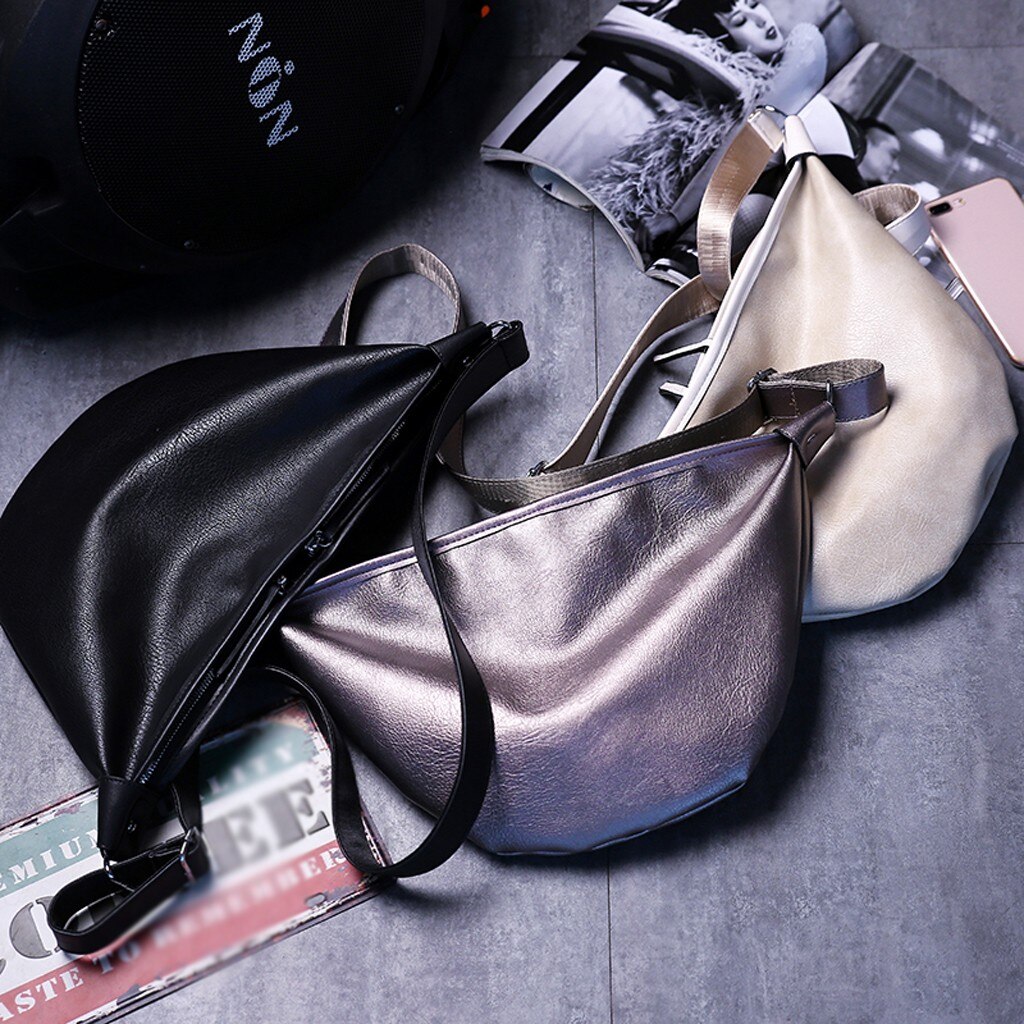 Frauen Große Kapazität Leder Eimer murmeln Tasche Schulter Handtasche Taille gürtel brust поясная сумка сумка на пояс сумка поясная