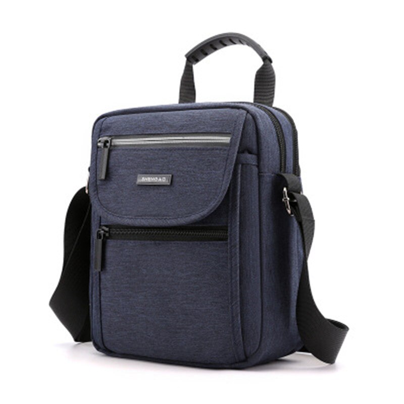 Multifunctionele Crossbody Bag Mannen Schouder Messenger Bags Mannelijke Waterdichte Korte Trip Borst Bag Pack Rits Backbag: blue