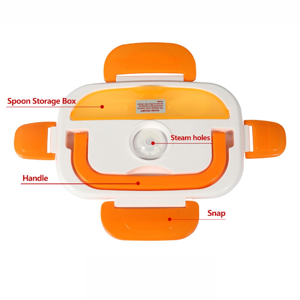 1.5l 12v/ 220v elvärmematlåda för livsmedelsklassad elektrisk matbehållare bärbara varmare servisset