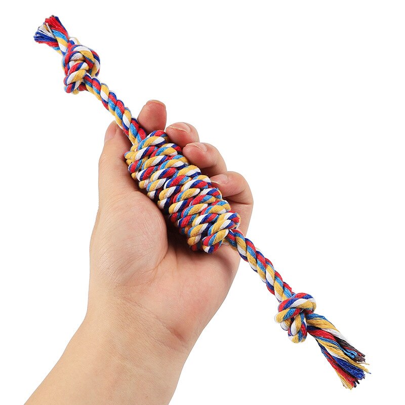 Pet Supplies Dog Toy for Large Dogs Bite Resist Interactive Cotton Bone Small Puppy Chew Knot Teeth Cleaning Rope Dogs Toys