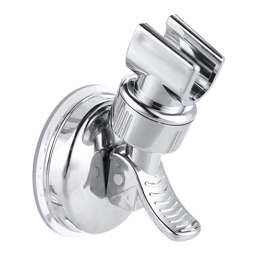 Shower Head Handset Holder Chrome Bathroom Wall Mount Adjustable Suction Bracket Q4