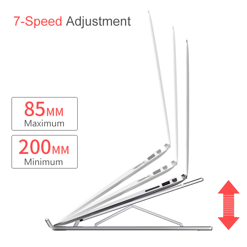 Draagbare Laptop Stand Opvouwbaar Base Notebook Ondersteuning Houder Voor Macbook Pro Tablet Aluminiumlegering Computer Cooling Stand Riser