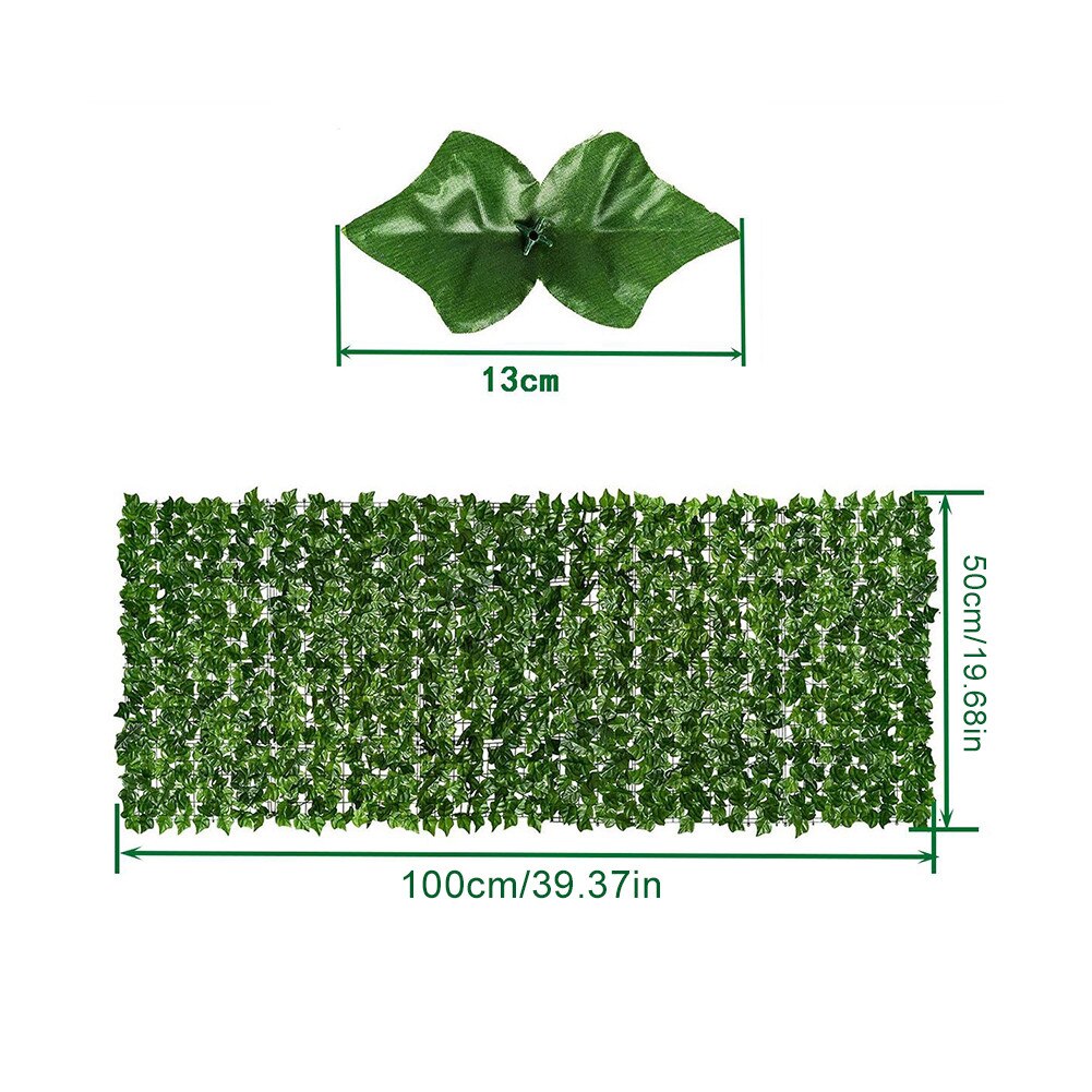 Large Artificial Leaf Privacy Fence Roll Wall Landscaping Fence Privacy Fence Screen Outdoor Garden Backyard Balcony Fence: 0.5M x 1M Type B