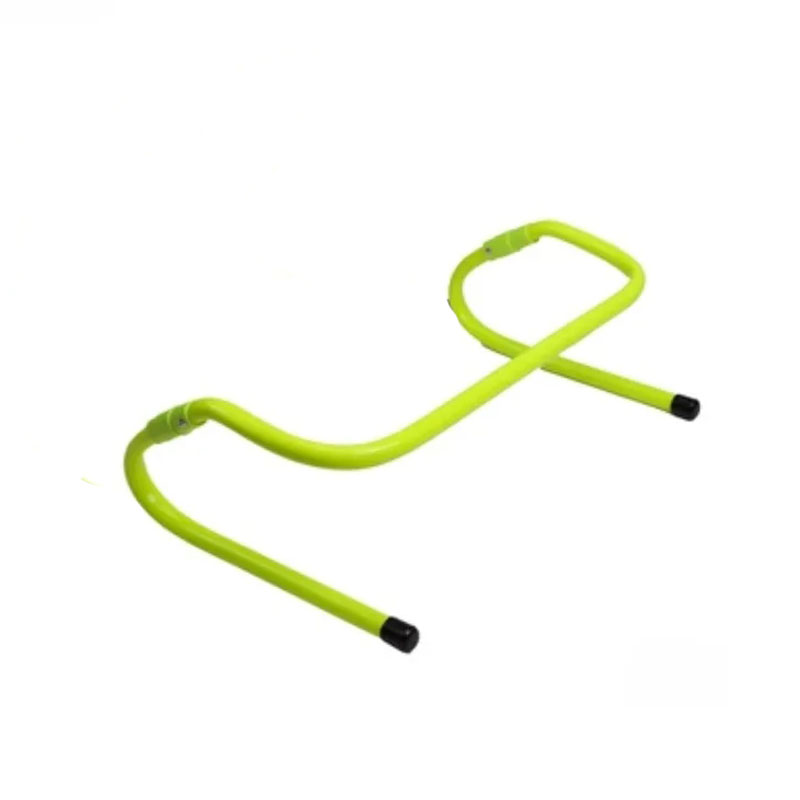 Hindertrening fotballhekk smidighet utendørs justerbar høyde utstyr fotballstall lagøvelse stigestativ: Gul