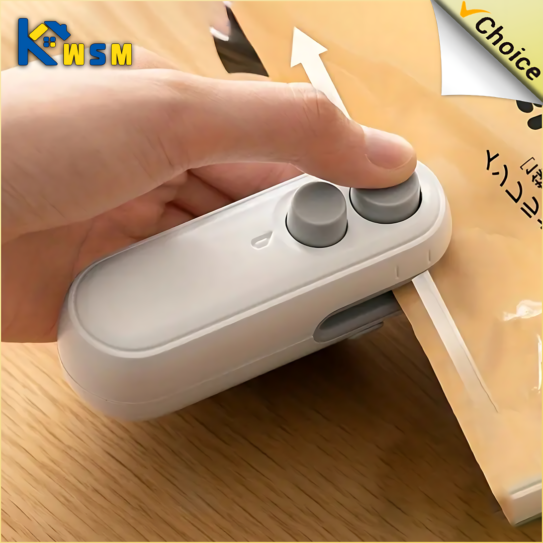 Mini scelleuse thermique Portable 2 en 1, pour collations, usage domestique, rechargeable, scelleuse sous vide, pour collations, sac en plastique