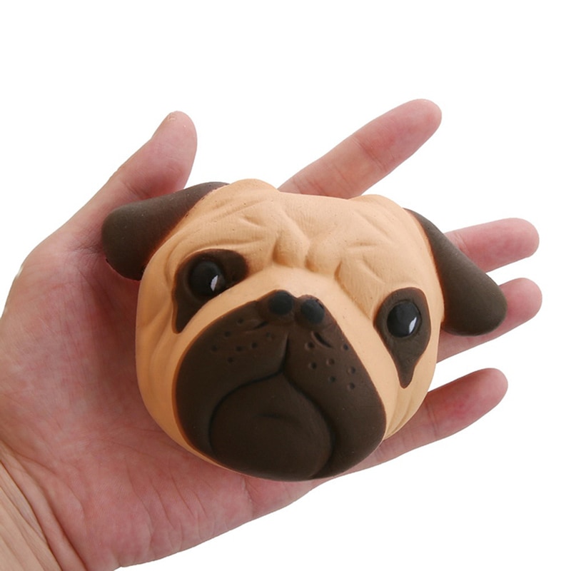 11.5CM hond hoofd Squishy Simulatie dier Speelgoed Decoratie Verlicht Stress Squeeze Healing Langzaam Stijgende Zachte Cartoon Kids
