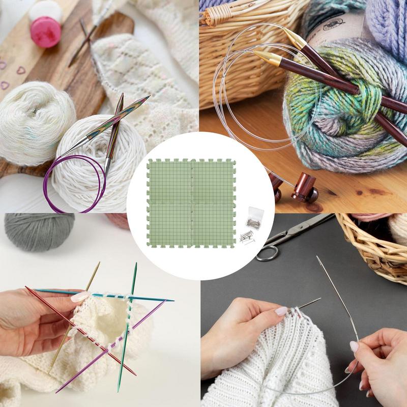 Foam Blocking Board Ultra Thick Foam Knitting Block Mat Crochet Foam Mats Lightweight Precise Grid Lines Crochet Blocking Board