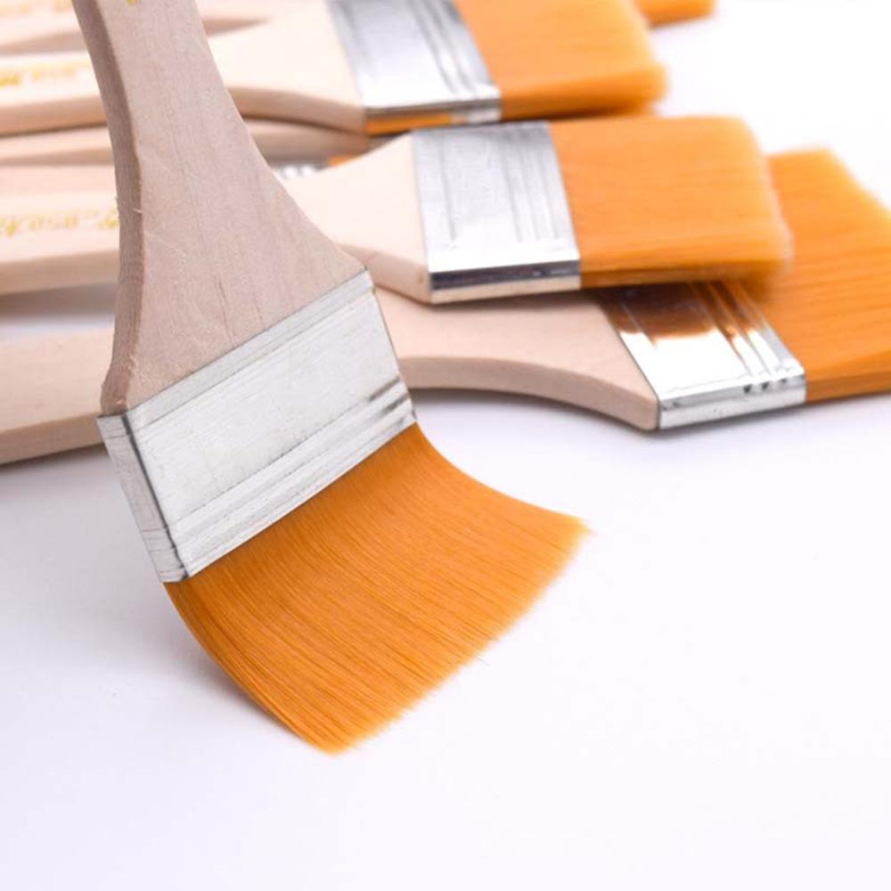 Pinceaux grand pinceau grande surface pour peinture à l'huile taches vernis colles et Gesso outils de nettoyage de copeaux à domicile