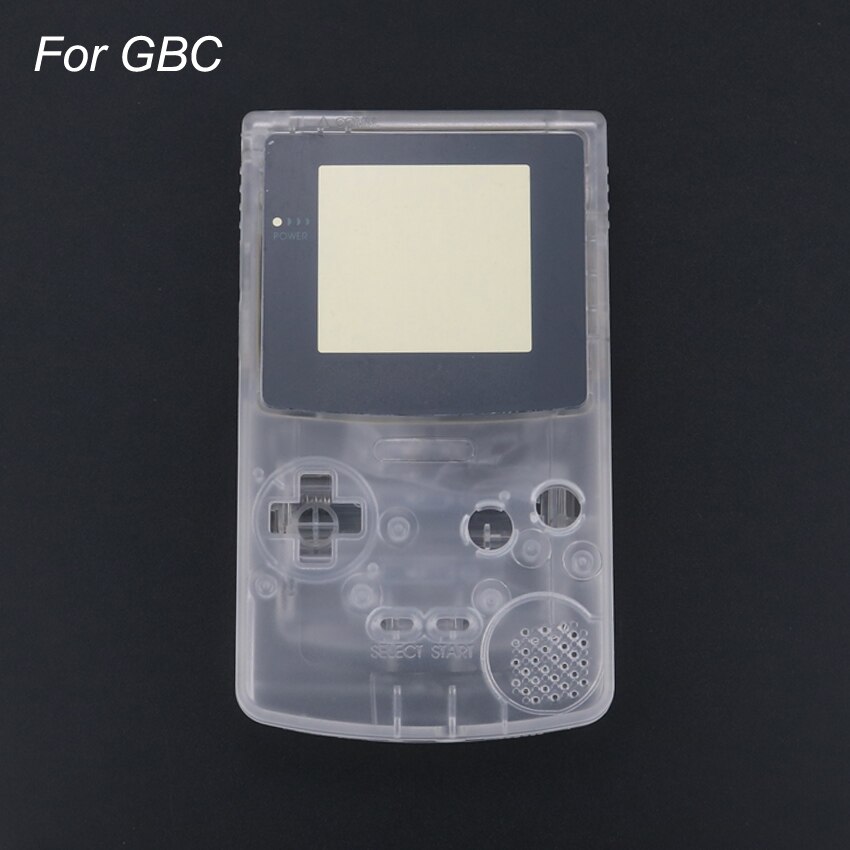 Yuxi transparente claro jogo de plástico escudo caso habitação capa para gameboy cor bolso avançado para gb gba sp gbc gbp game console: For GBC