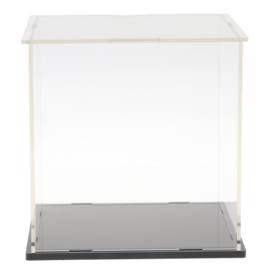 14X14X14Cm Clear Vitrine Box Show Case Met Base Voor Anime Model Speelgoed