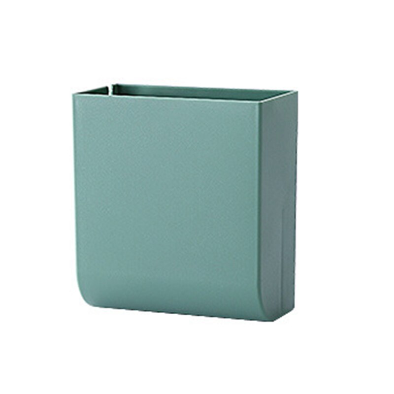Wall Mounted Storage Organizer Storage Box Remote Control Case About Air Conditioner TV Mobile Phone Plug Holder Stand Rack: Green
