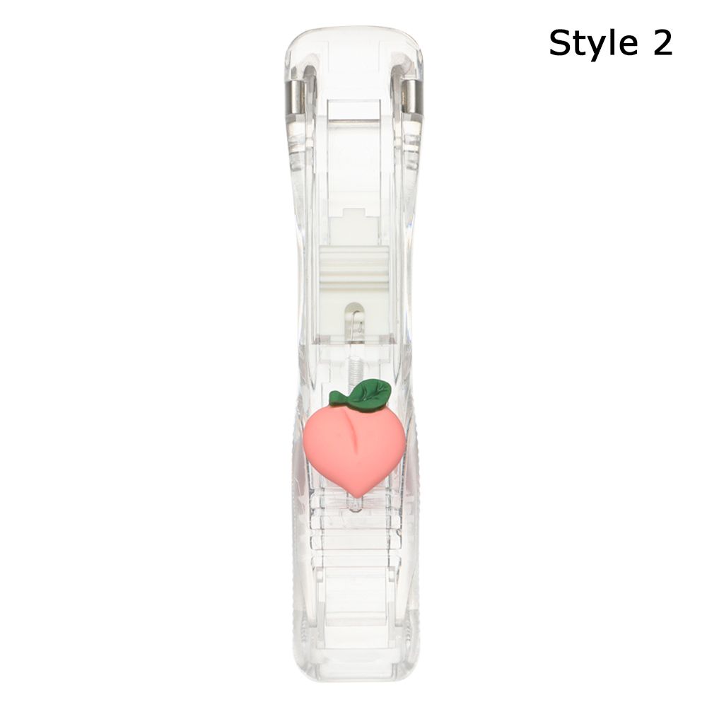Push Clip Stapler Staple Remover Binder Push Clamp Tape Dispenser Paper Clips Office Supplies Set Desktop Stapler Office: Style 2