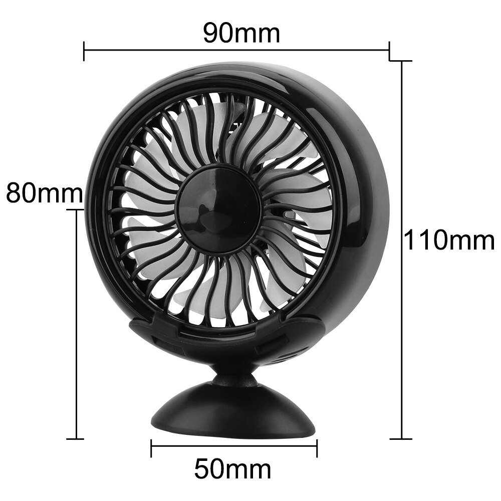 Multi-function Car Electric Fan Car Air Cooler Fan With Colourful LED for Air Outlet Center Console USB Mini Fan Atmosphere Lamp