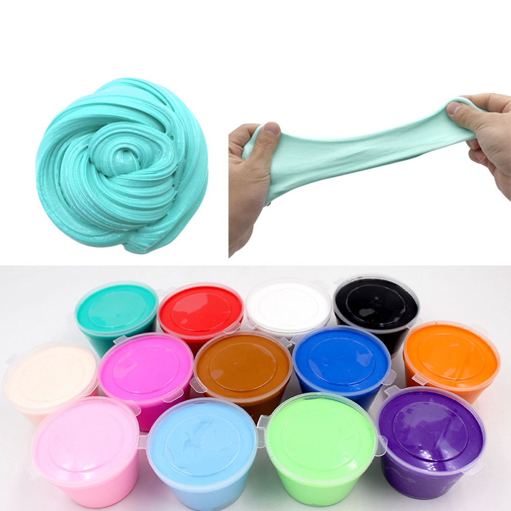 Colorful Fluffy Floam Slime Scented Stress Relief No Borax Kids Toy antistress Sludge Cotton Mud Release Clay Toy Plasticine