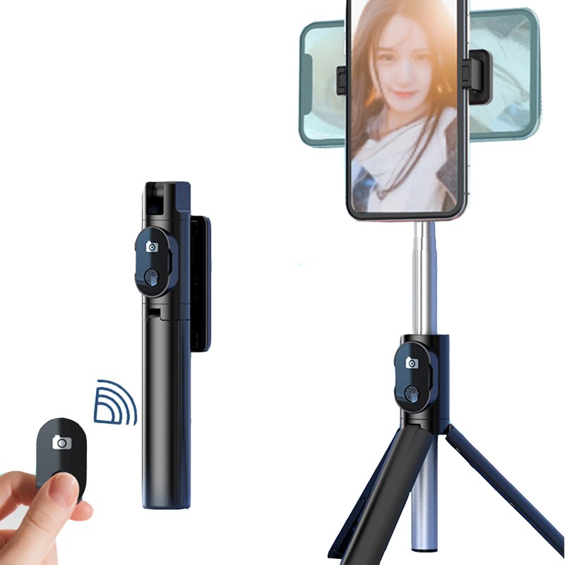 Draagbare Bluetooth 4.0 Selfie Stok Mini Opvouwbare Statief Telefoon Houder Uitschuifbare Monopod Stick Voor Iphone/Android Selfiestick