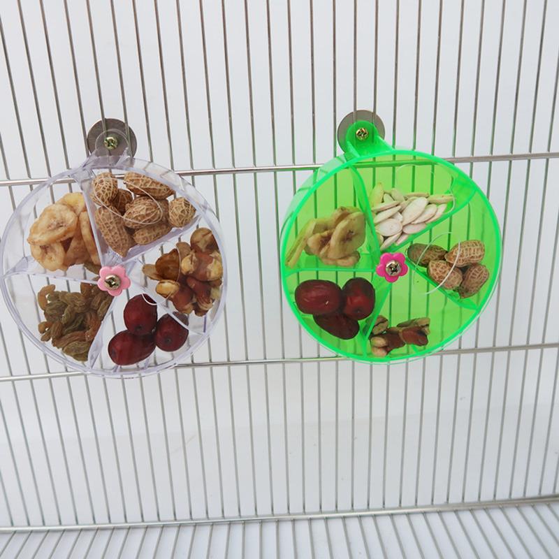 Legendog 1pc Parrot Foraging Wheel Bird Feeder Acrylic Rotating Bird Rotate Wheel Parrot Food Wheel Pet Feeding Supplies