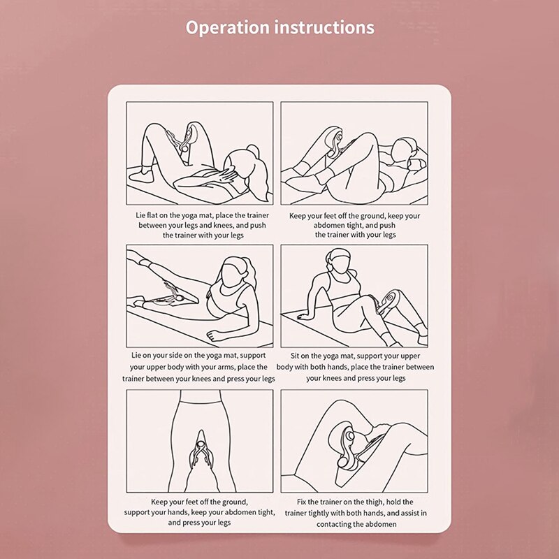 Uclio Pelvic Floor Exerciser Strengthener,Pelvic Floor Muscle Hip Thigh Master Master Training Tool Exercise Equipment